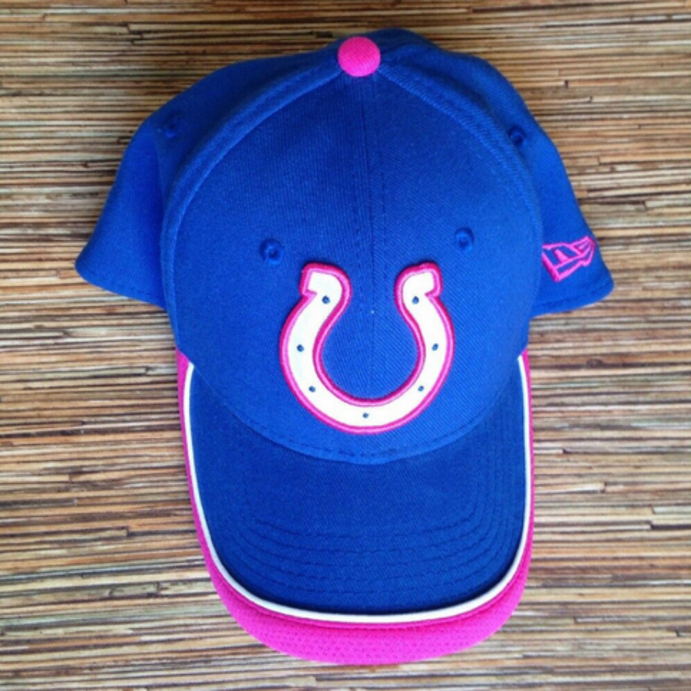 Indianapolis Colts Breast Cancer Blue Pink New Era